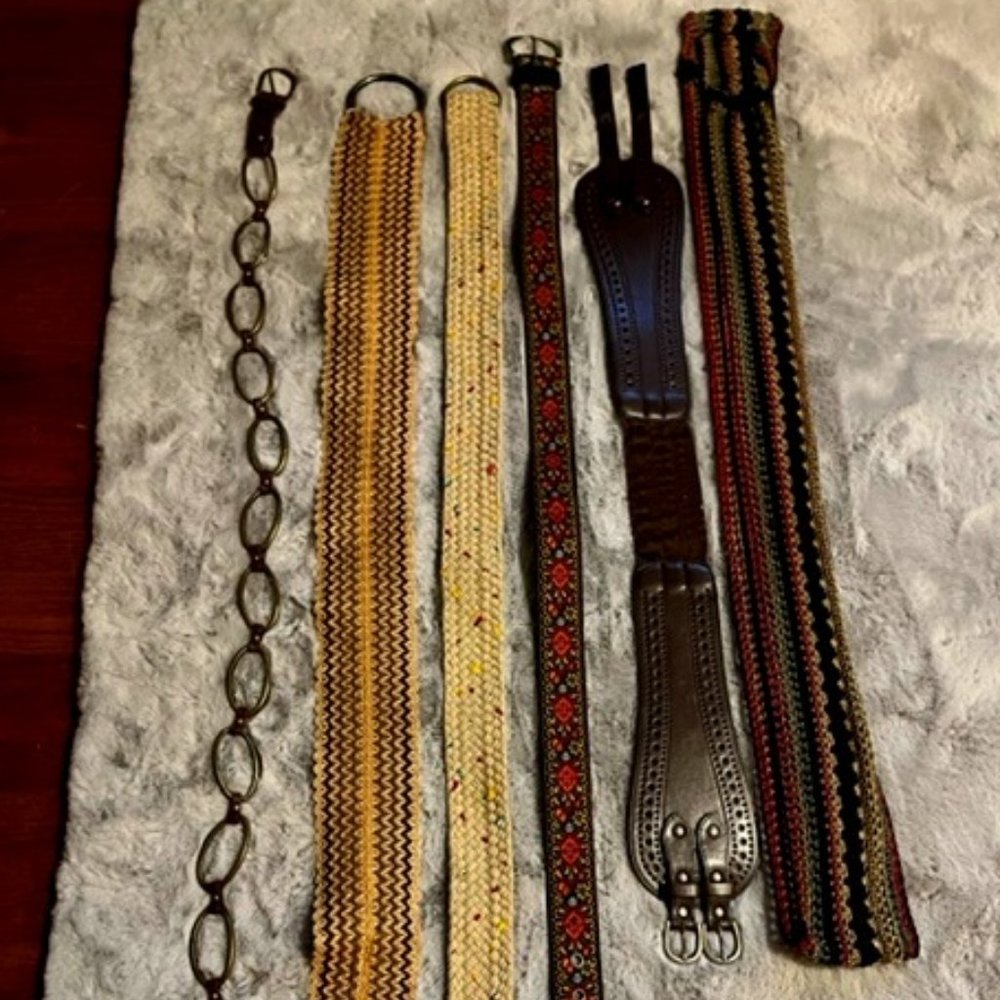 6 Vintage Belts
